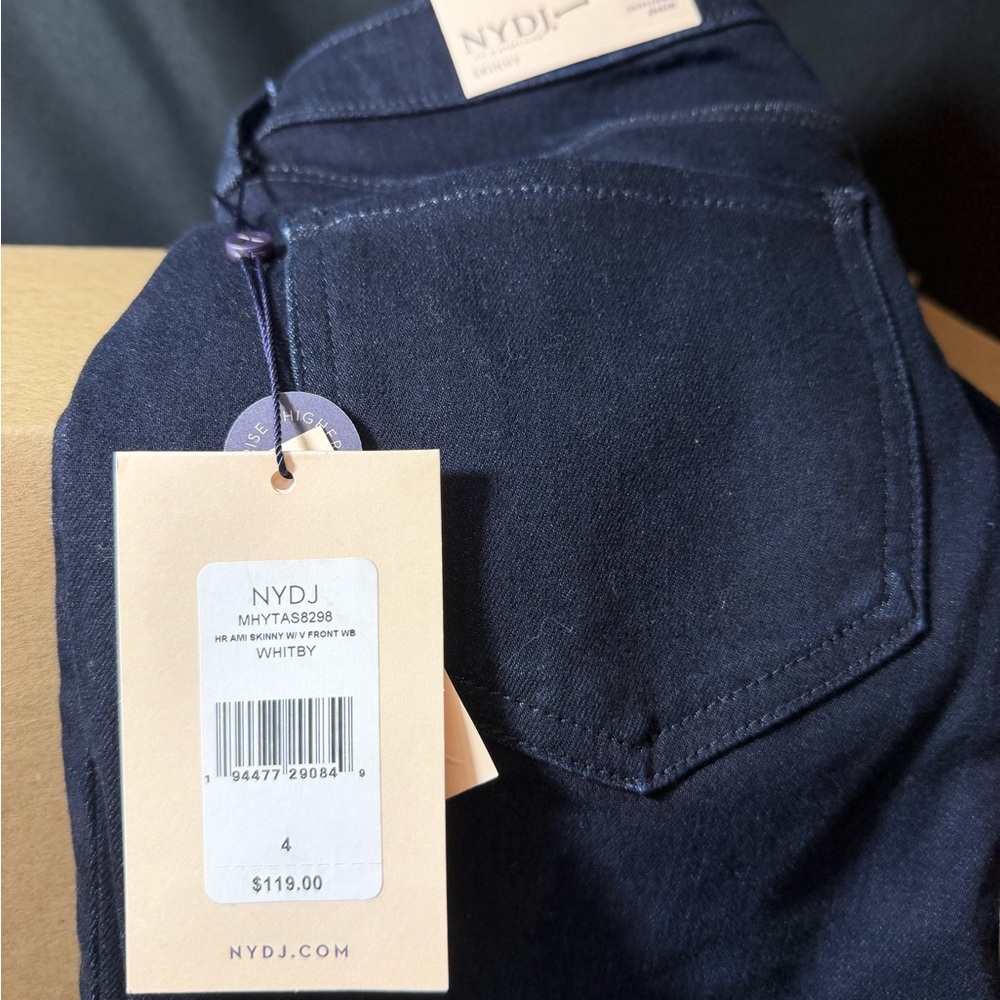 NYDJ Midnight Blue Denim size 4. Skinny with life tuck technology. BNWT